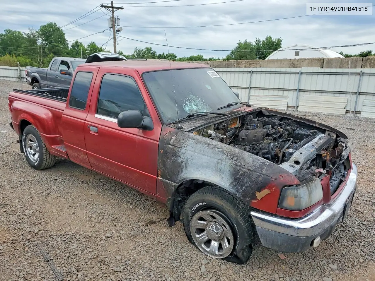 2001 Ford Ranger Super Cab VIN: 1FTYR14V01PB41518 Lot: 58260356