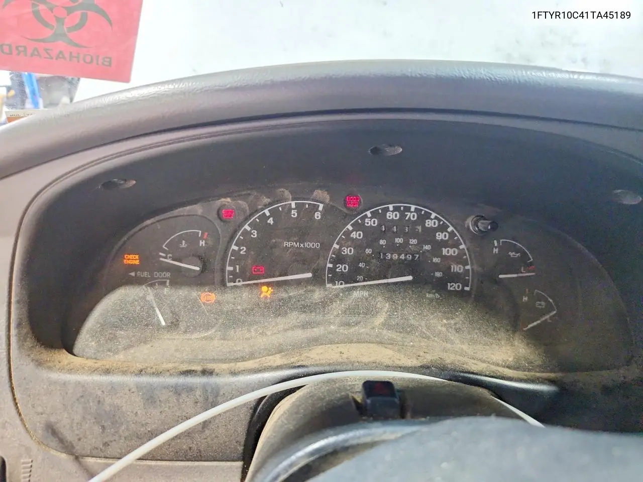 2001 Ford Ranger VIN: 1FTYR10C41TA45189 Lot: 58903236