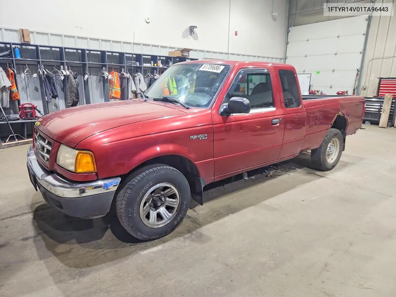 2001 Ford Ranger Super Cab VIN: 1FTYR14V01TA96443 Lot: 61709686