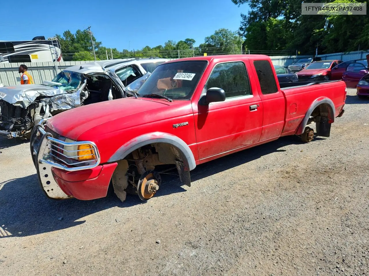 2002 Ford Ranger Super Cab VIN: 1FTYR44UX2PA97408 Lot: 60313246