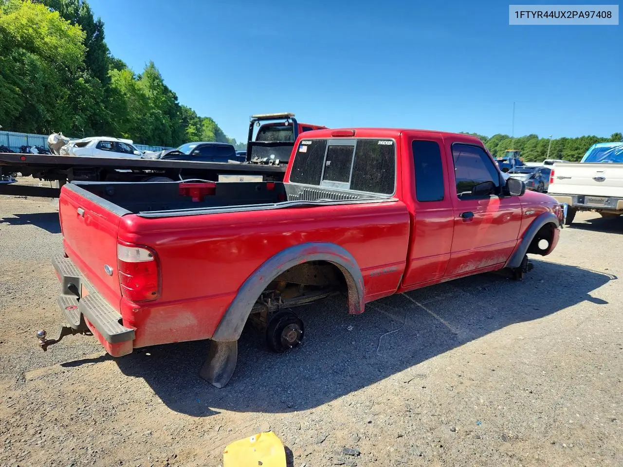 2002 Ford Ranger Super Cab VIN: 1FTYR44UX2PA97408 Lot: 60313246