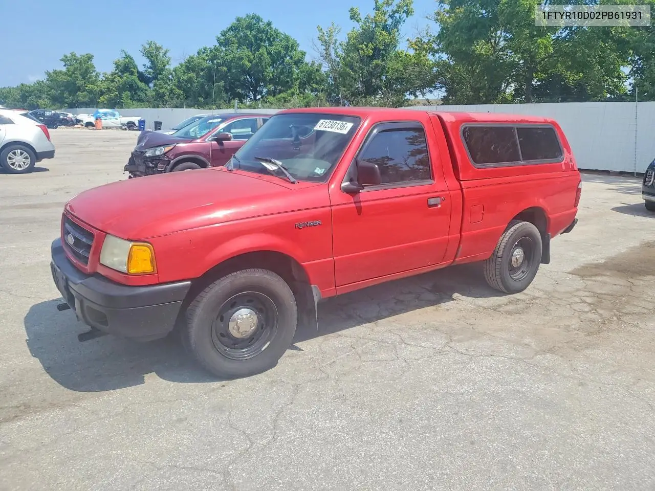2002 Ford Ranger VIN: 1FTYR10D02PB61931 Lot: 61230136