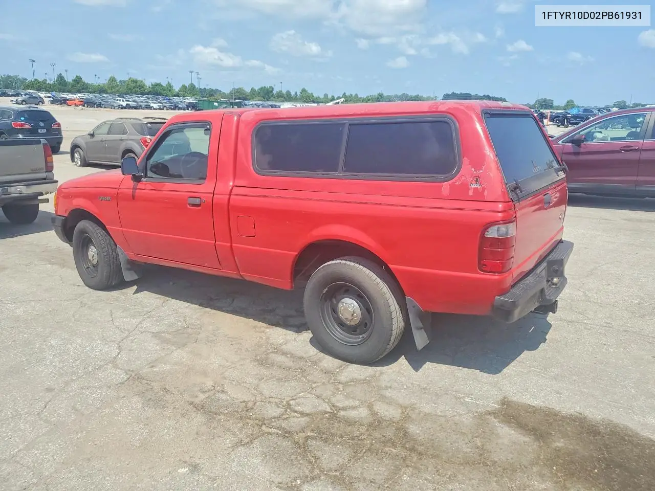 2002 Ford Ranger VIN: 1FTYR10D02PB61931 Lot: 61230136
