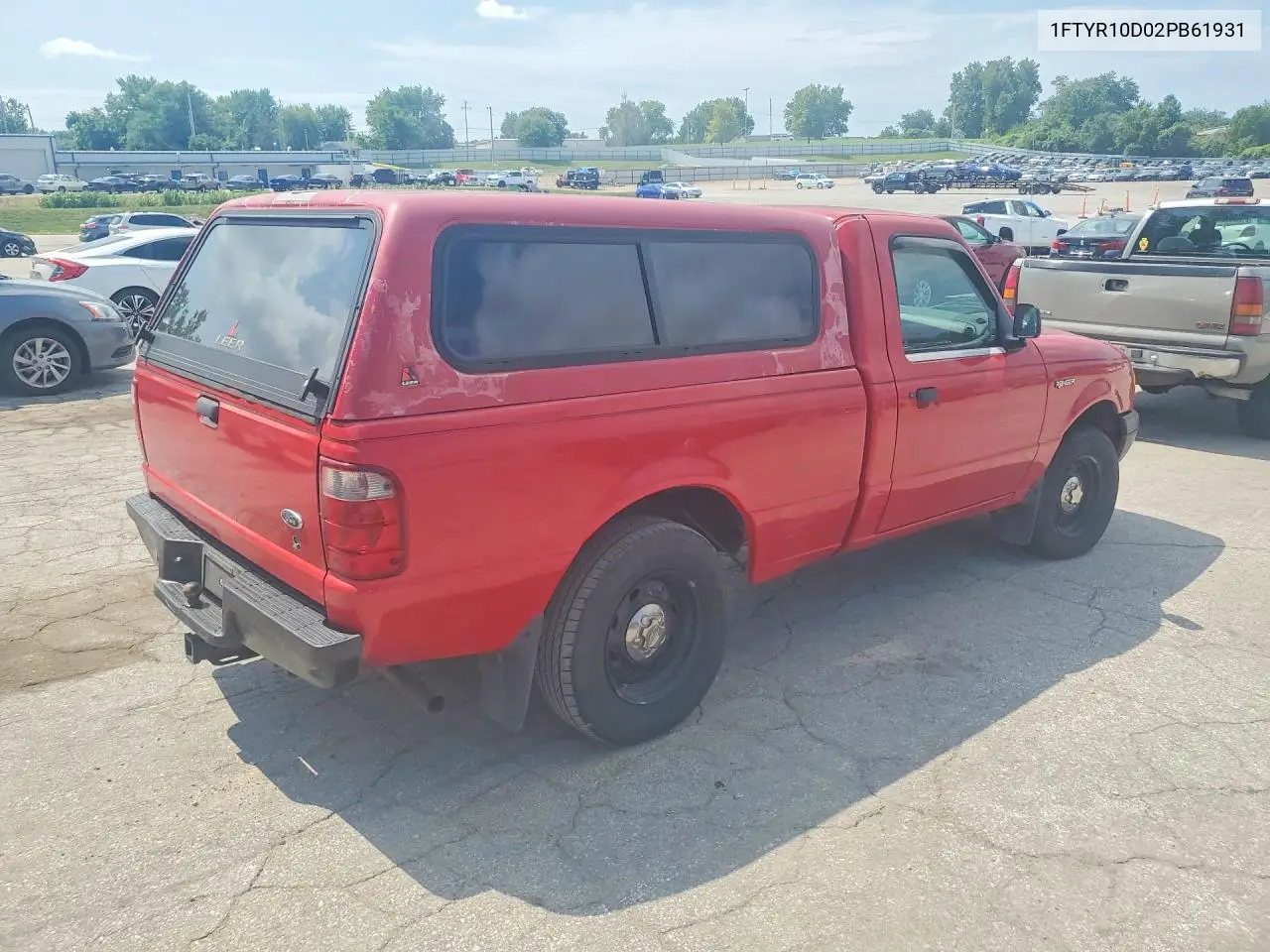 2002 Ford Ranger VIN: 1FTYR10D02PB61931 Lot: 61230136