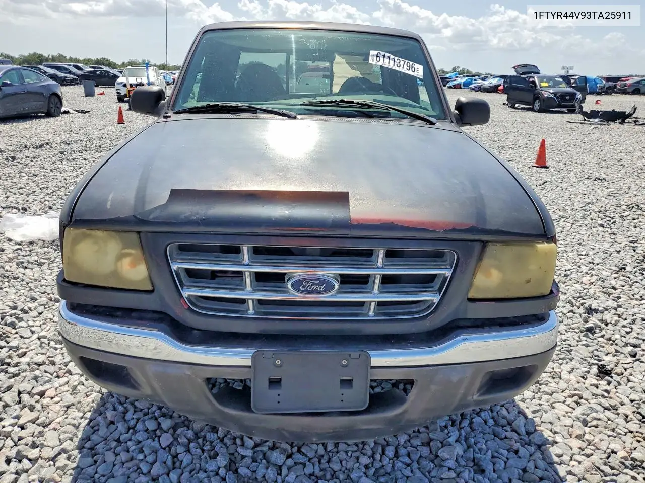 2003 Ford Ranger Super Cab VIN: 1FTYR44V93TA25911 Lot: 61113796
