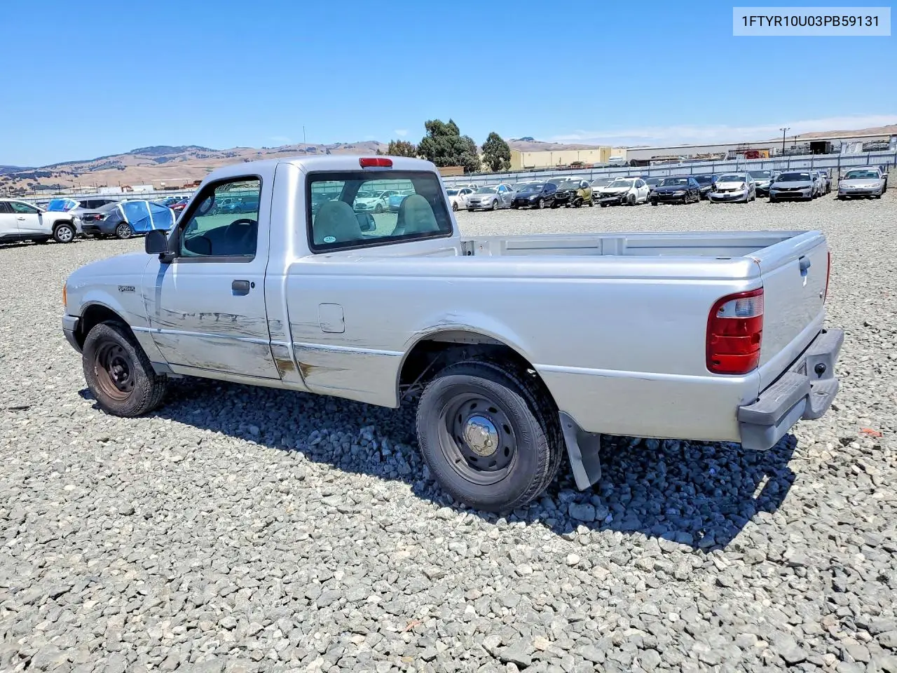 2003 Ford Ranger VIN: 1FTYR10U03PB59131 Lot: 61675236