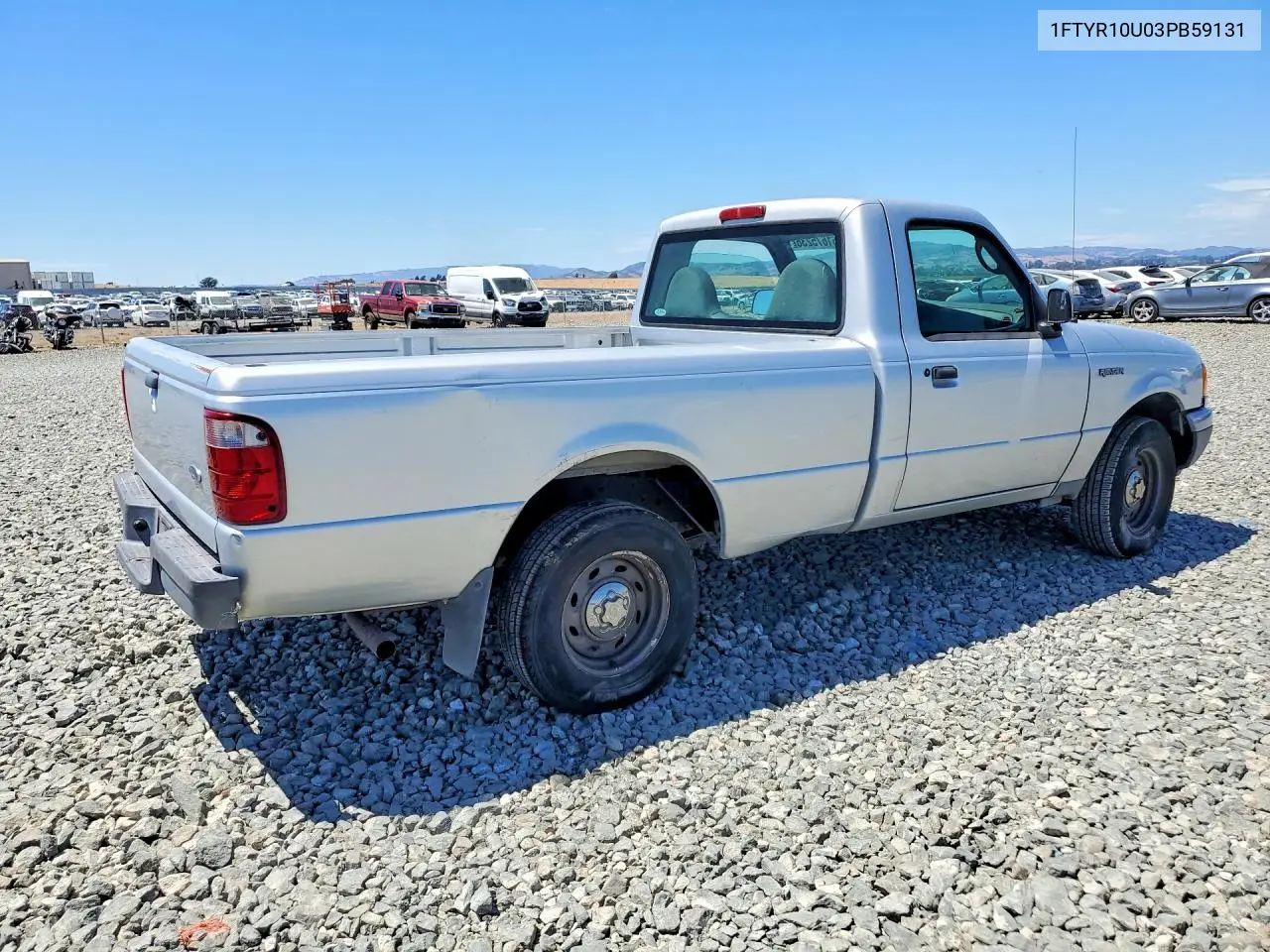 2003 Ford Ranger VIN: 1FTYR10U03PB59131 Lot: 61675236