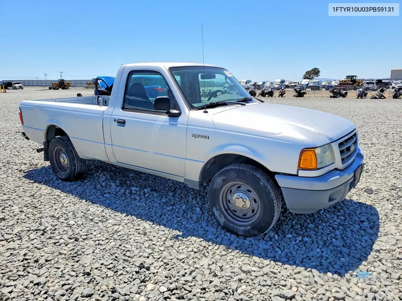 2003 Ford Ranger VIN: 1FTYR10U03PB59131 Lot: 61675236