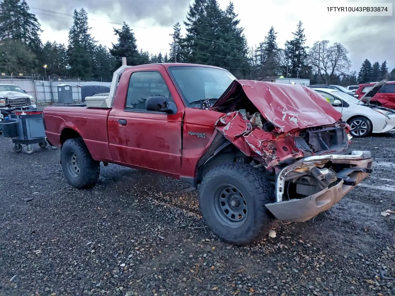 1FTYR10U43PB33874 2003 Ford Ranger