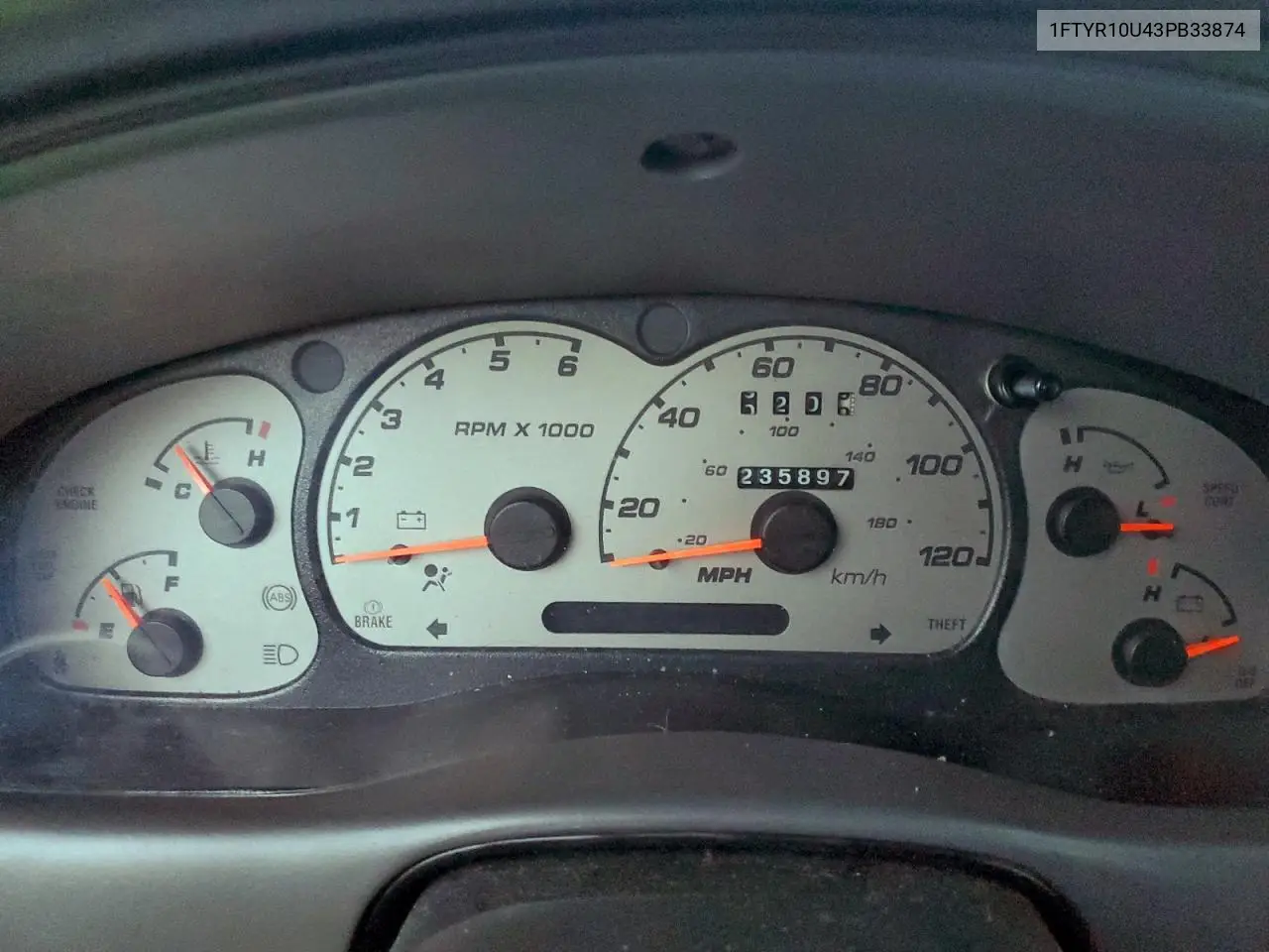 1FTYR10U43PB33874 2003 Ford Ranger