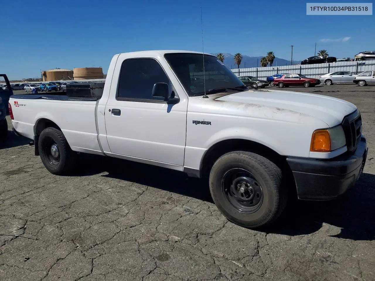 2004 Ford Ranger VIN: 1FTYR10D34PB31518 Lot: 45874406