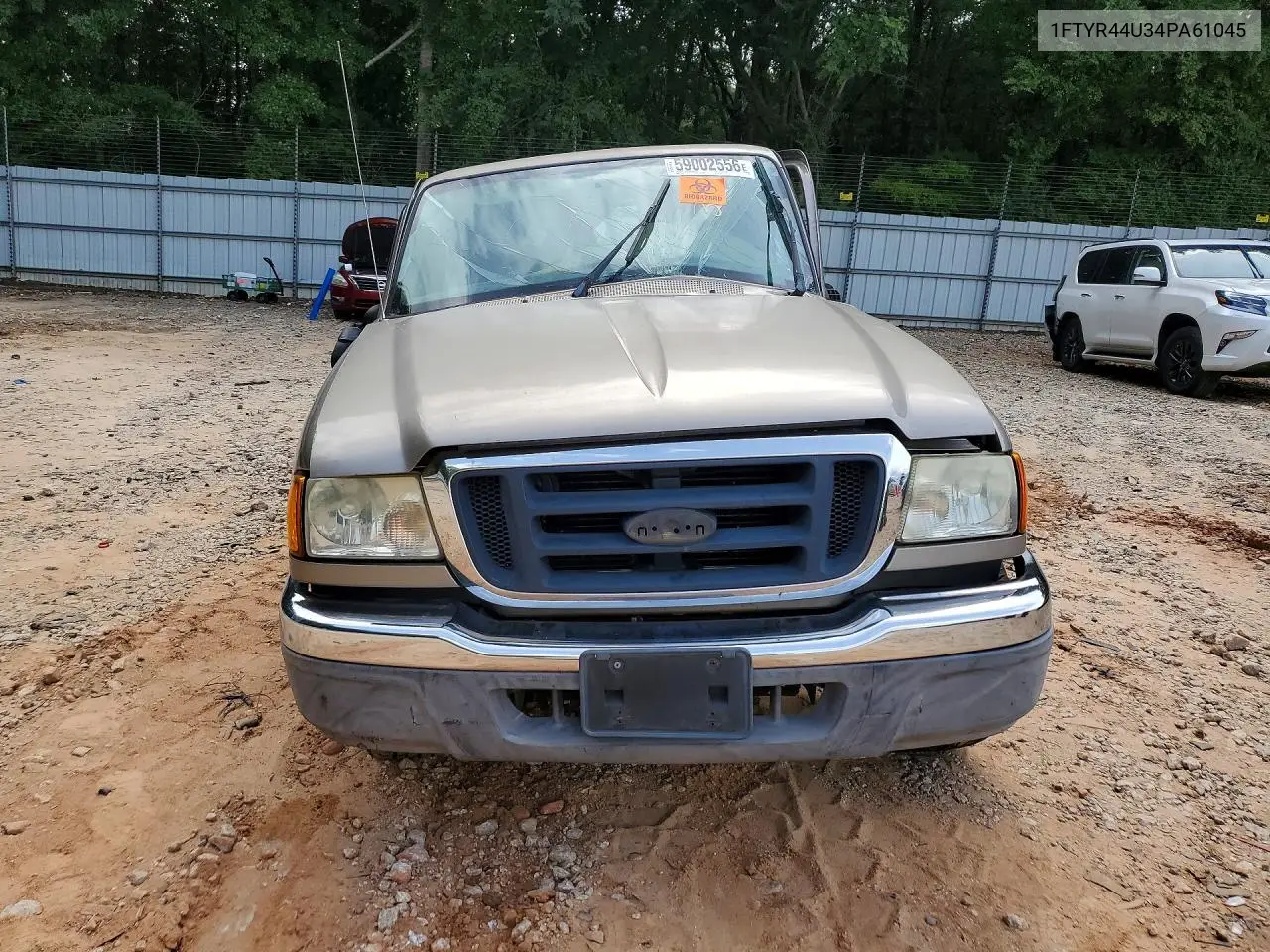 2004 Ford Ranger Super Cab VIN: 1FTYR44U34PA61045 Lot: 59002556