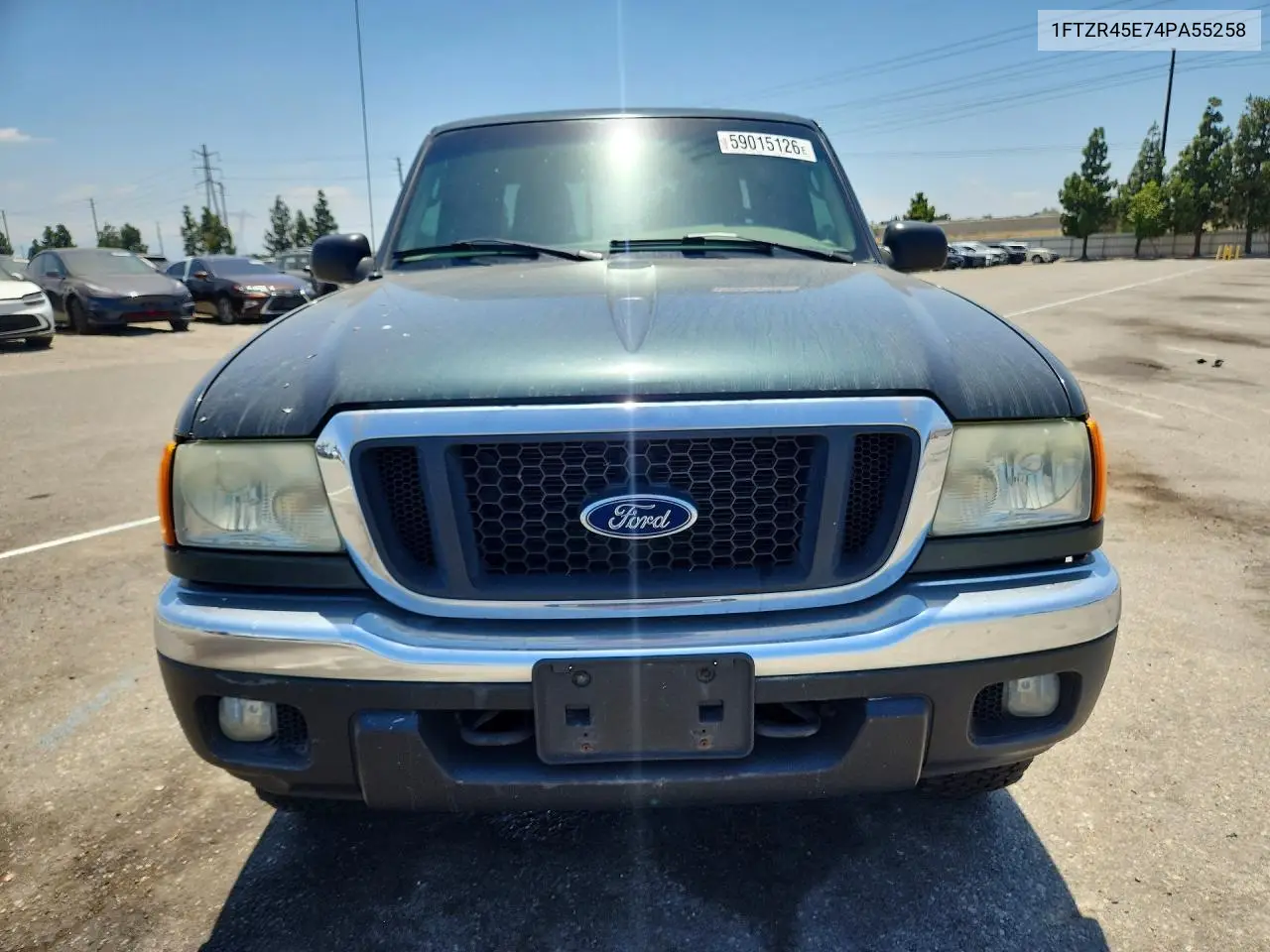2004 Ford Ranger Super Cab VIN: 1FTZR45E74PA55258 Lot: 59015126