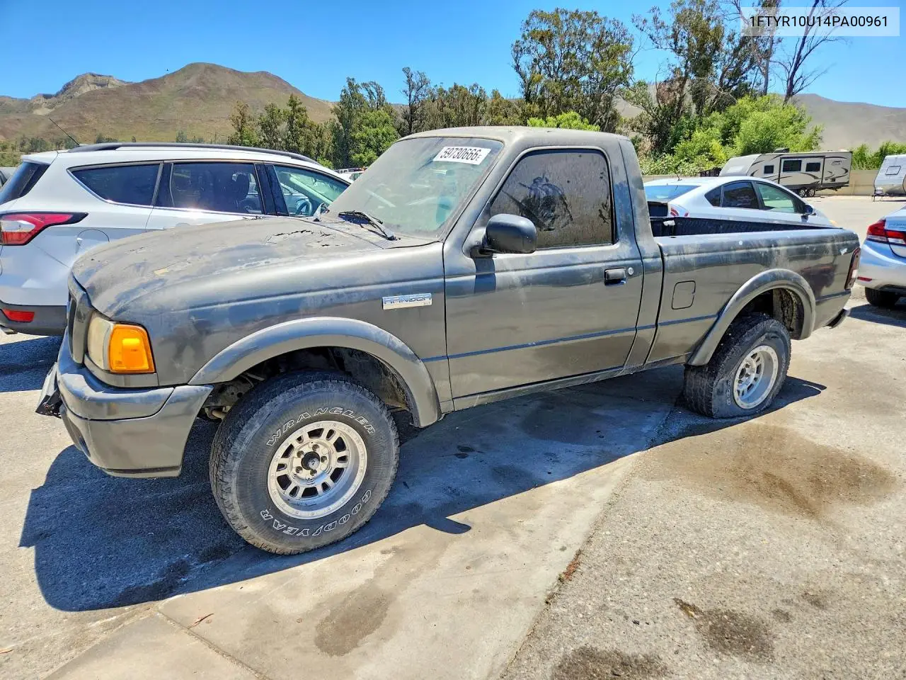 2004 Ford Ranger VIN: 1FTYR10U14PA00961 Lot: 59730666