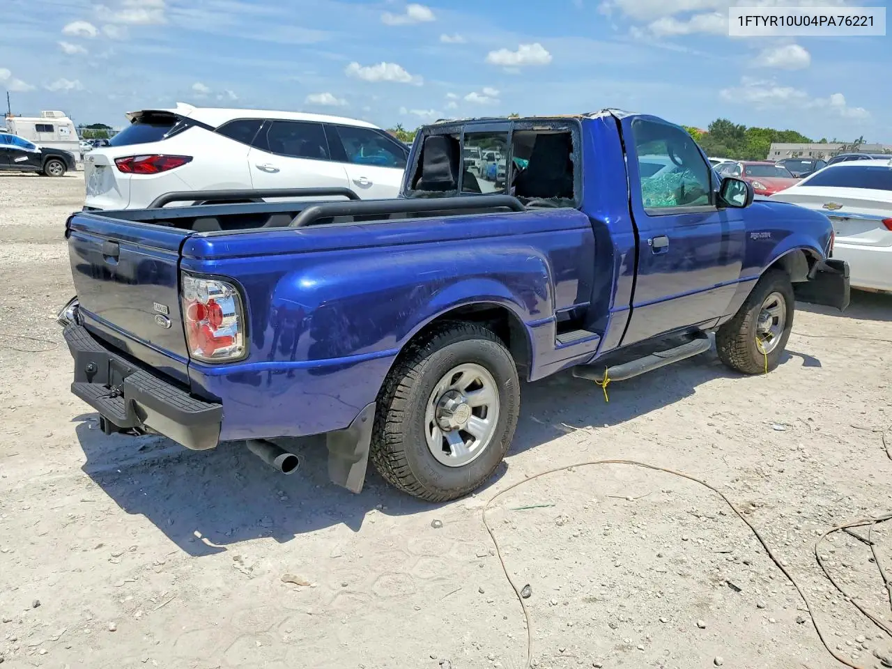 2004 Ford Ranger VIN: 1FTYR10U04PA76221 Lot: 61559026