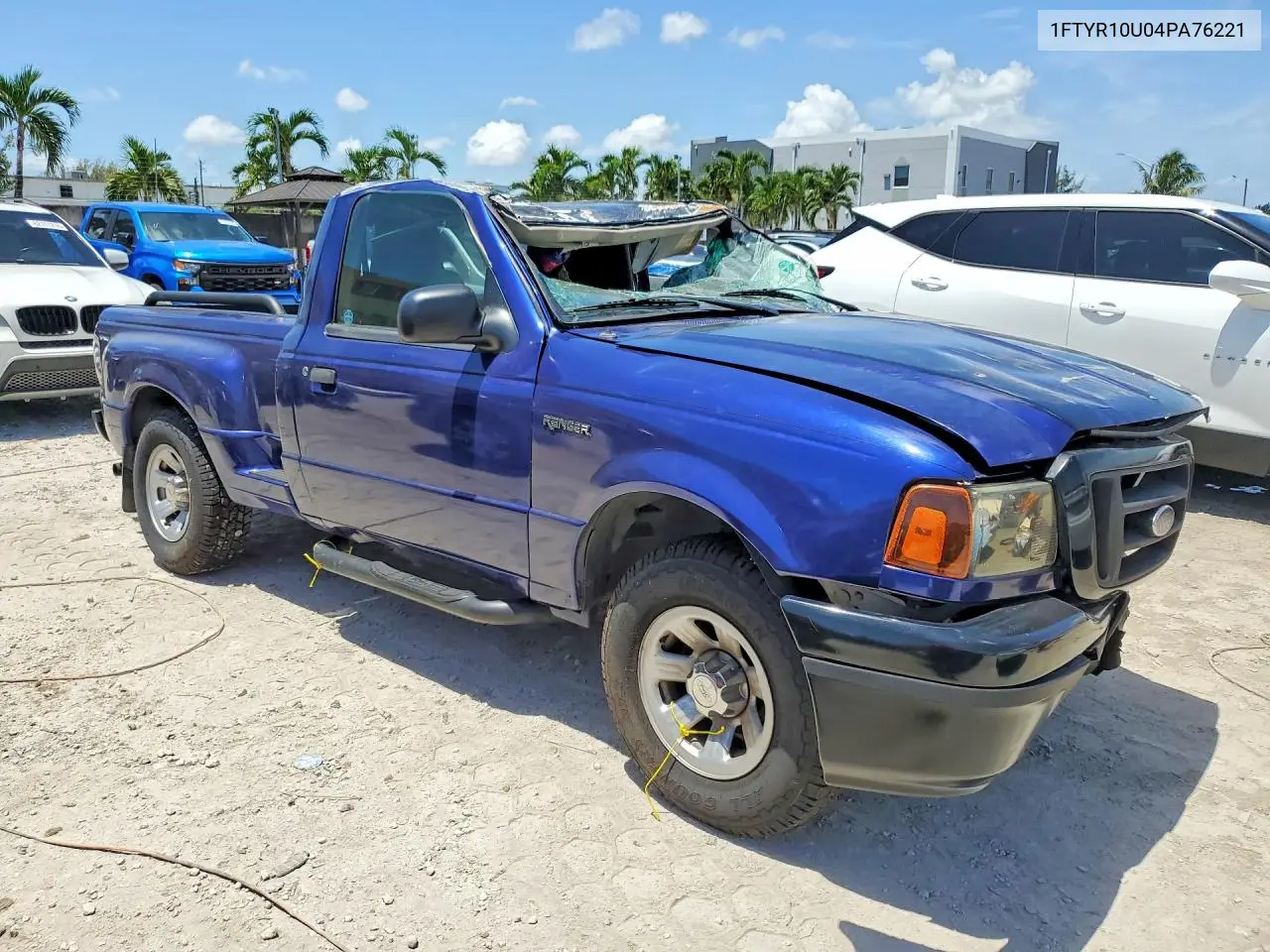 2004 Ford Ranger VIN: 1FTYR10U04PA76221 Lot: 61559026