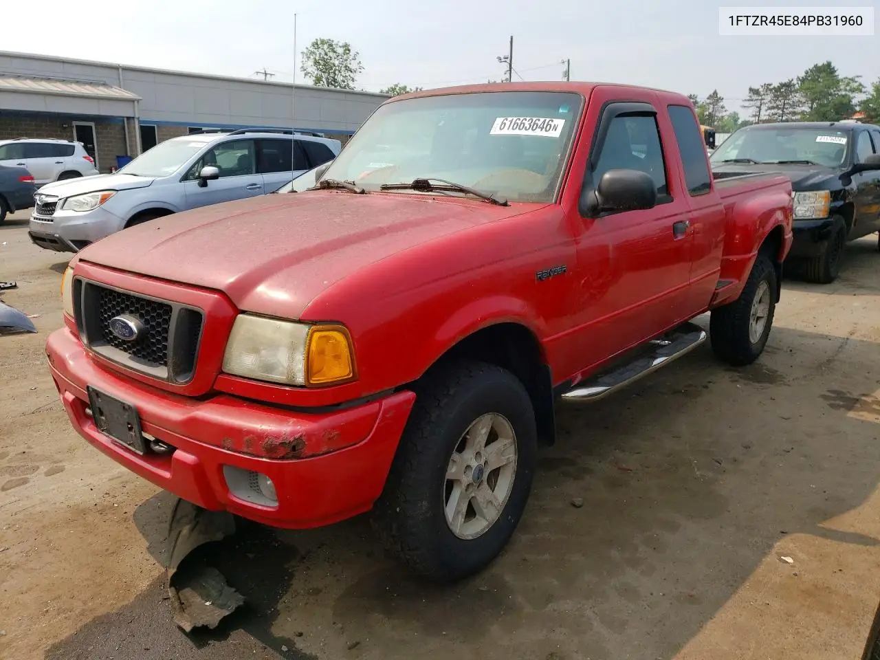 2004 Ford Ranger Super Cab VIN: 1FTZR45E84PB31960 Lot: 61663646