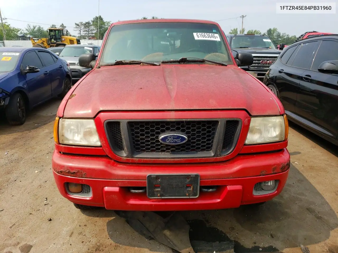 2004 Ford Ranger Super Cab VIN: 1FTZR45E84PB31960 Lot: 61663646