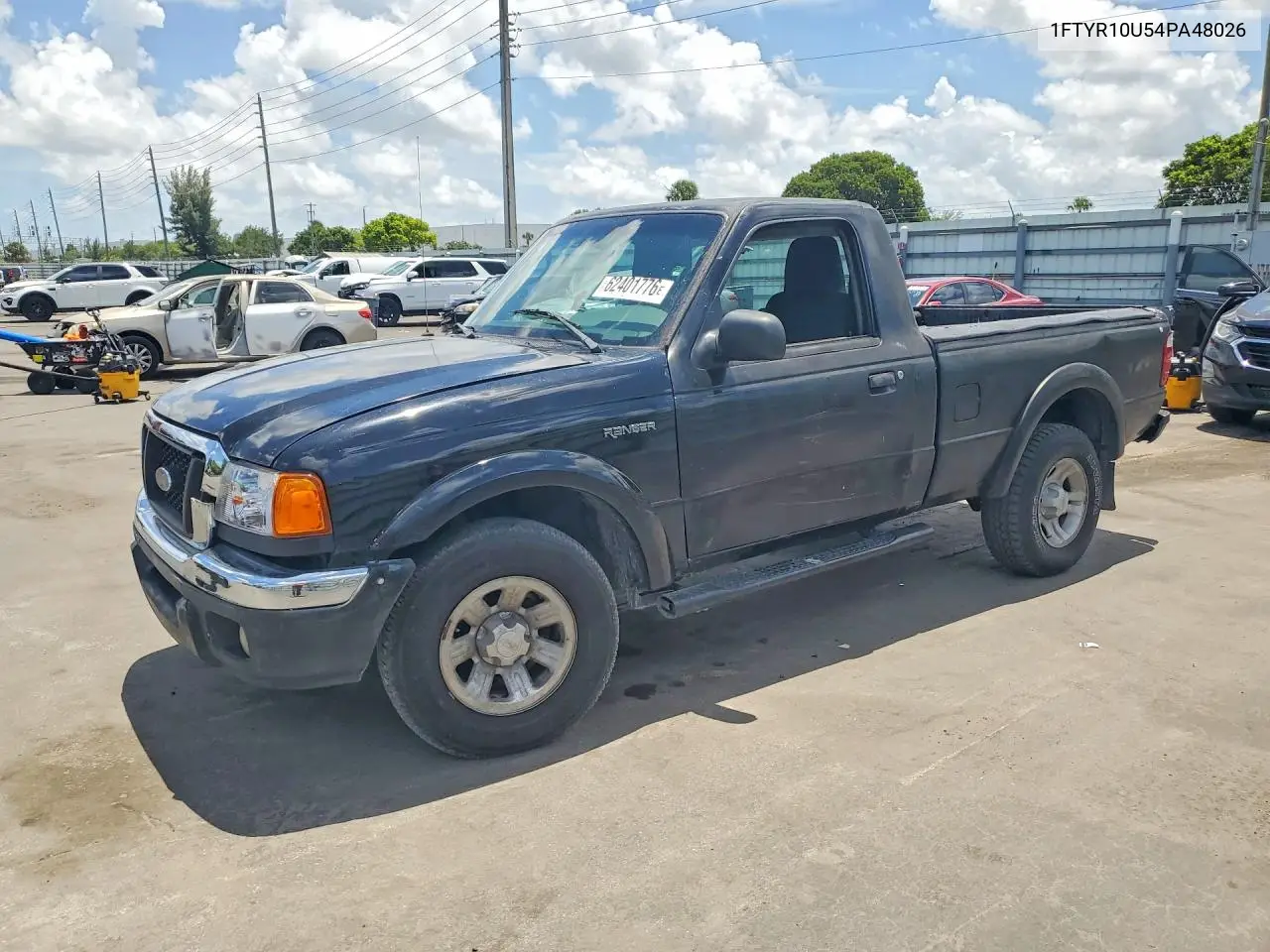 2004 Ford Ranger VIN: 1FTYR10U54PA48026 Lot: 62401776