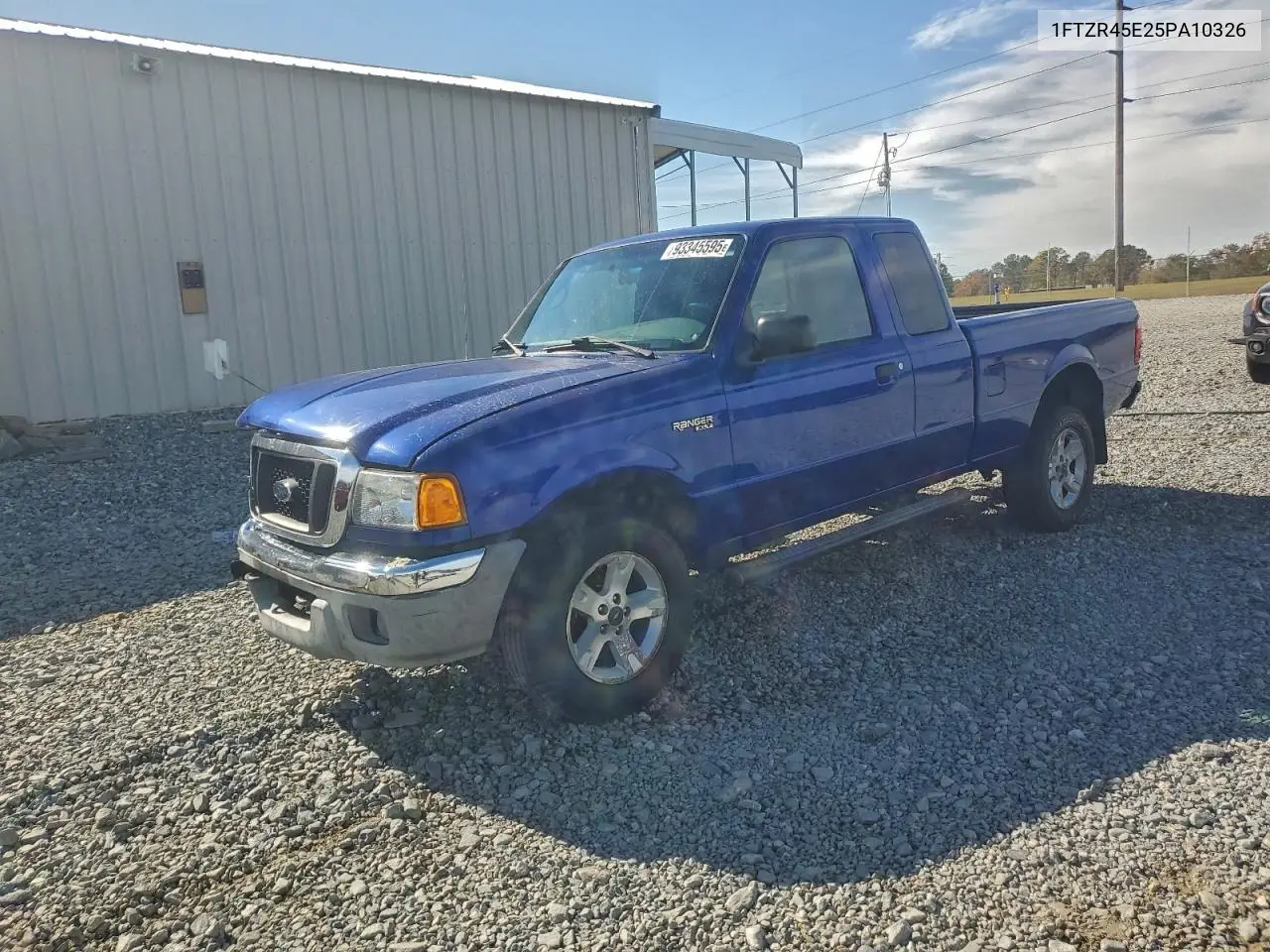 1FTZR45E25PA10326 2005 Ford Ranger Super Cab