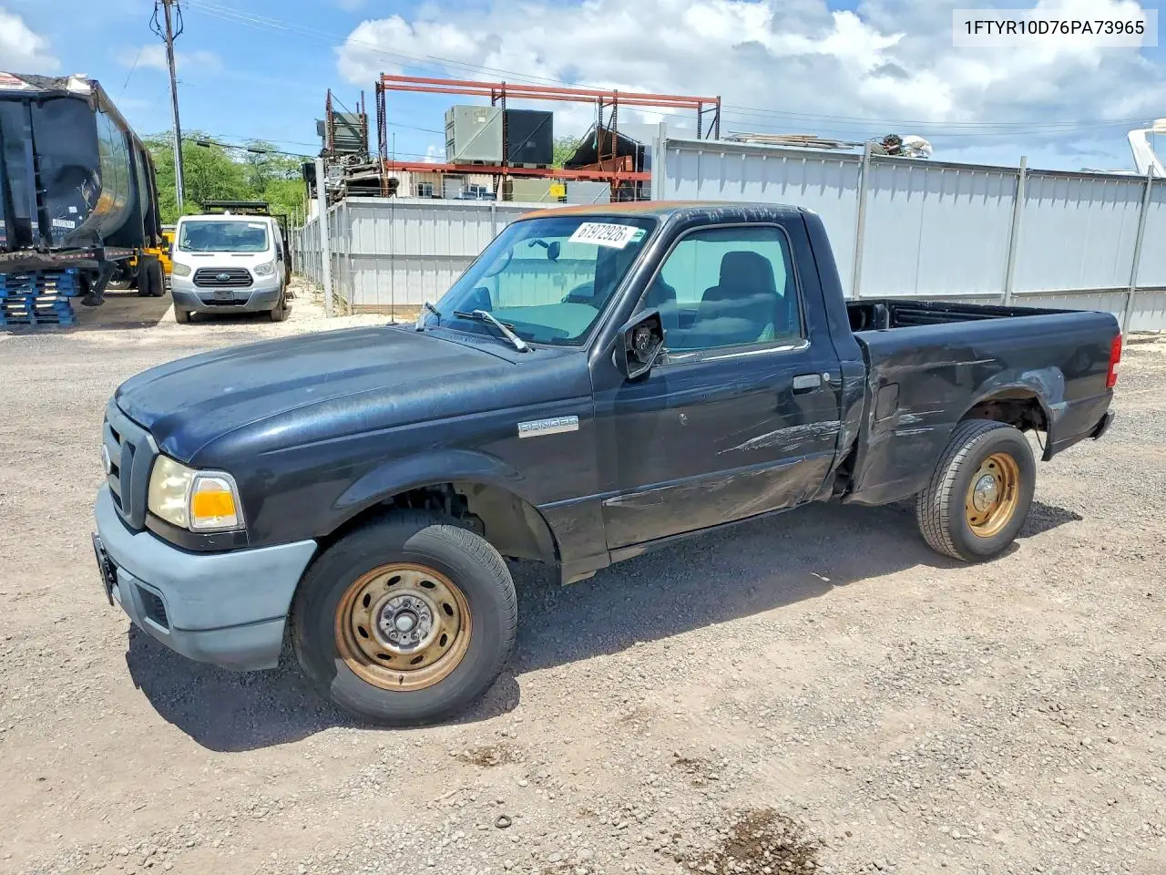 2006 Ford Ranger Xl VIN: 1FTYR10D76PA73965 Lot: 61972926