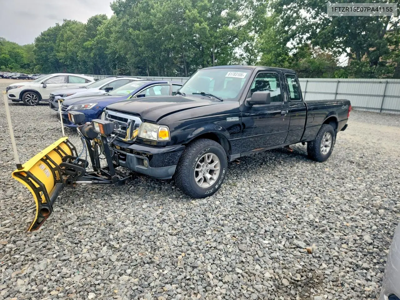 2007 Ford Ranger Super Cab VIN: 1FTZR15E07PA41155 Lot: 61783106