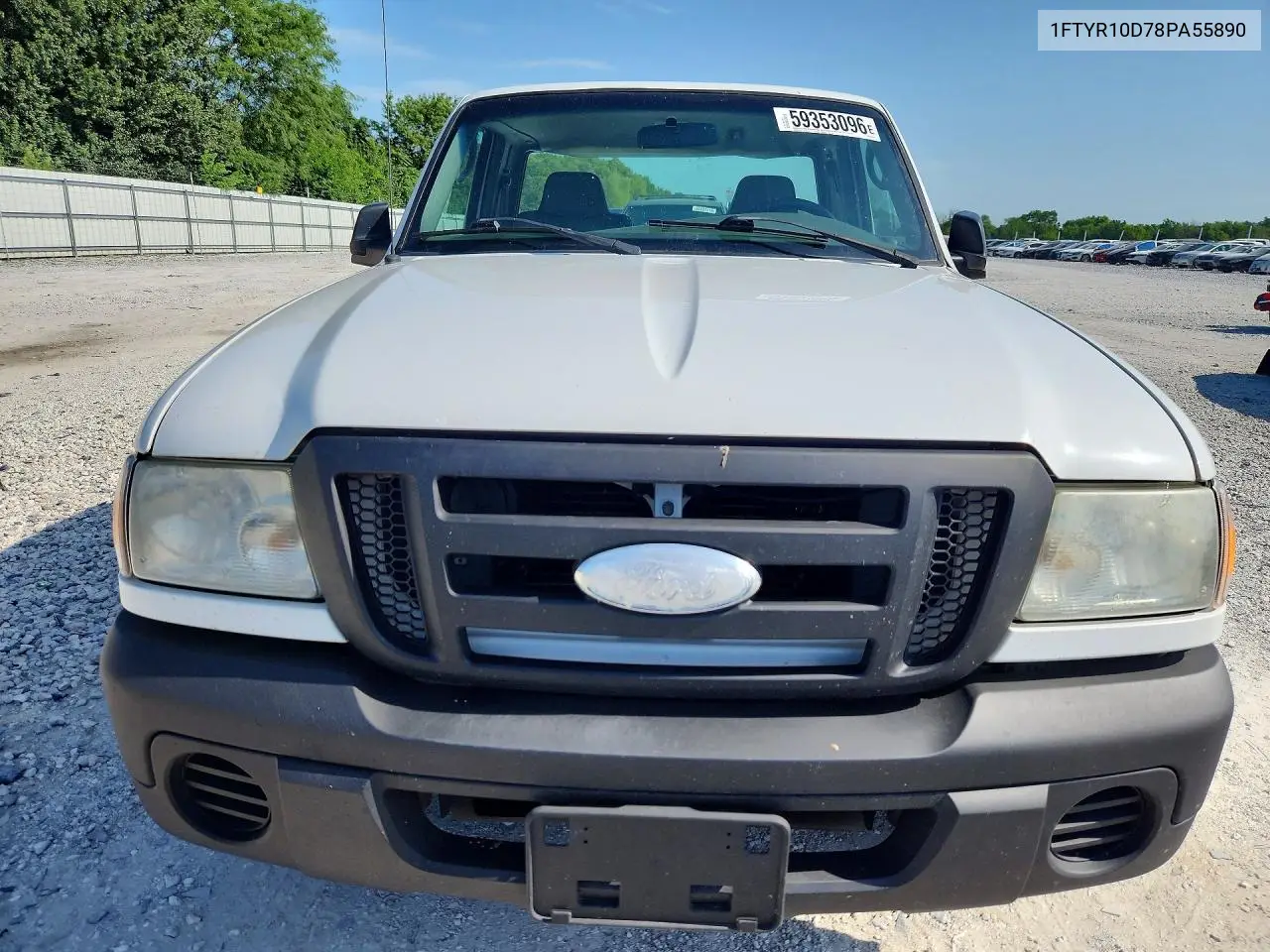 2008 Ford Ranger VIN: 1FTYR10D78PA55890 Lot: 59353096