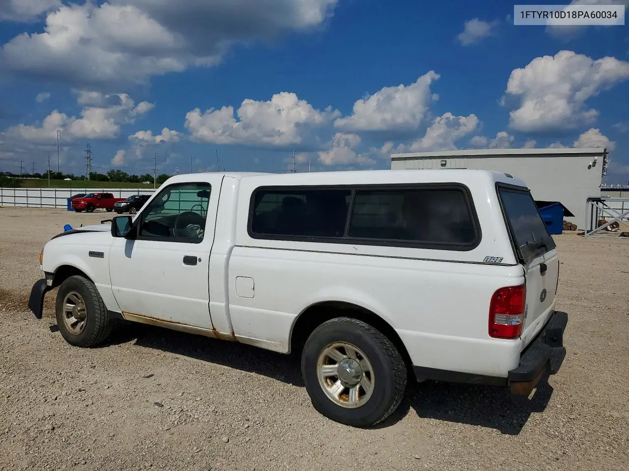 2008 Ford Ranger VIN: 1FTYR10D18PA60034 Lot: 60008456