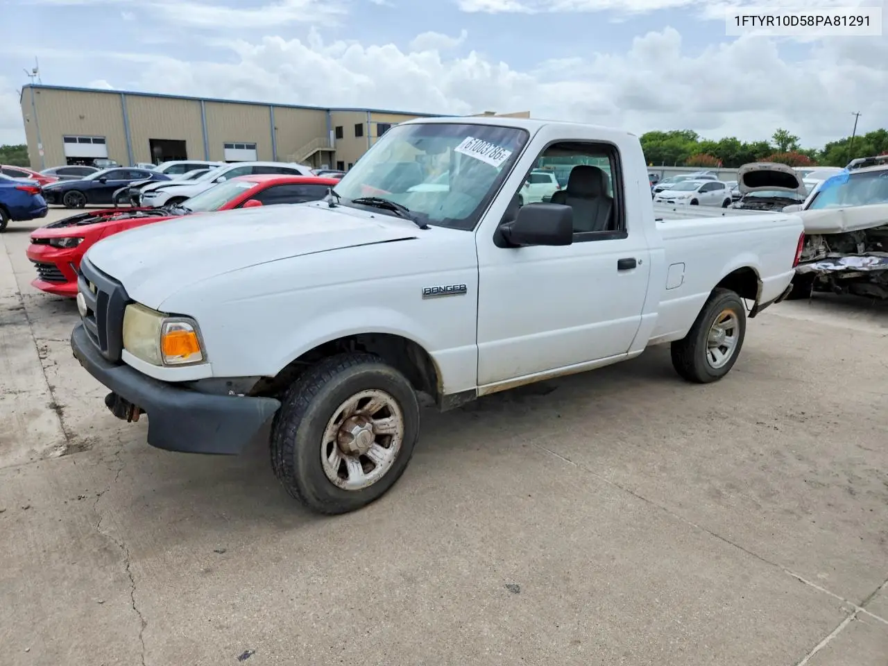 2008 Ford Ranger VIN: 1FTYR10D58PA81291 Lot: 61003786