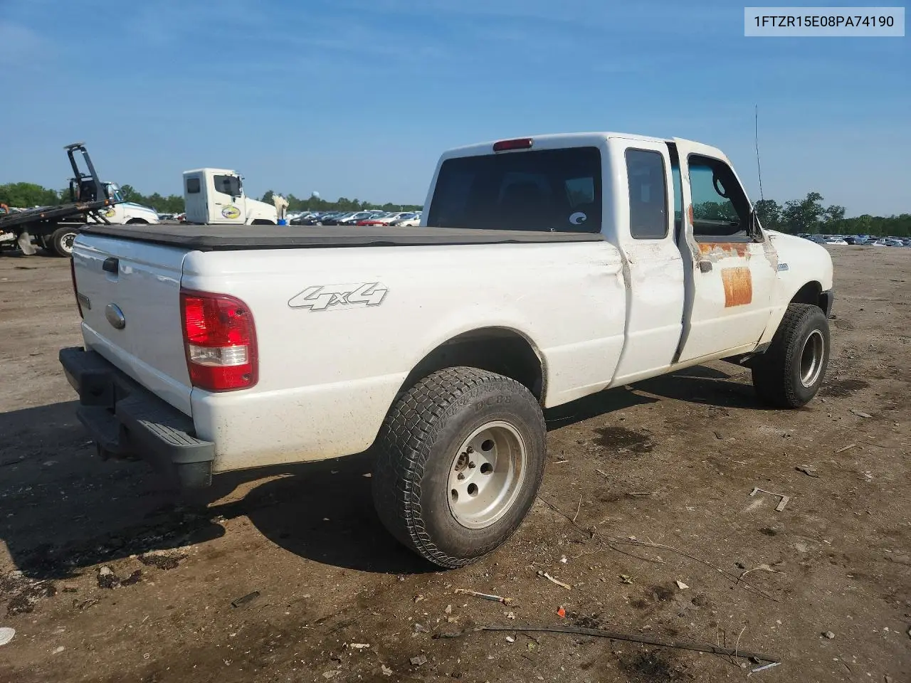 2008 Ford Ranger Super Cab VIN: 1FTZR15E08PA74190 Lot: 61243286