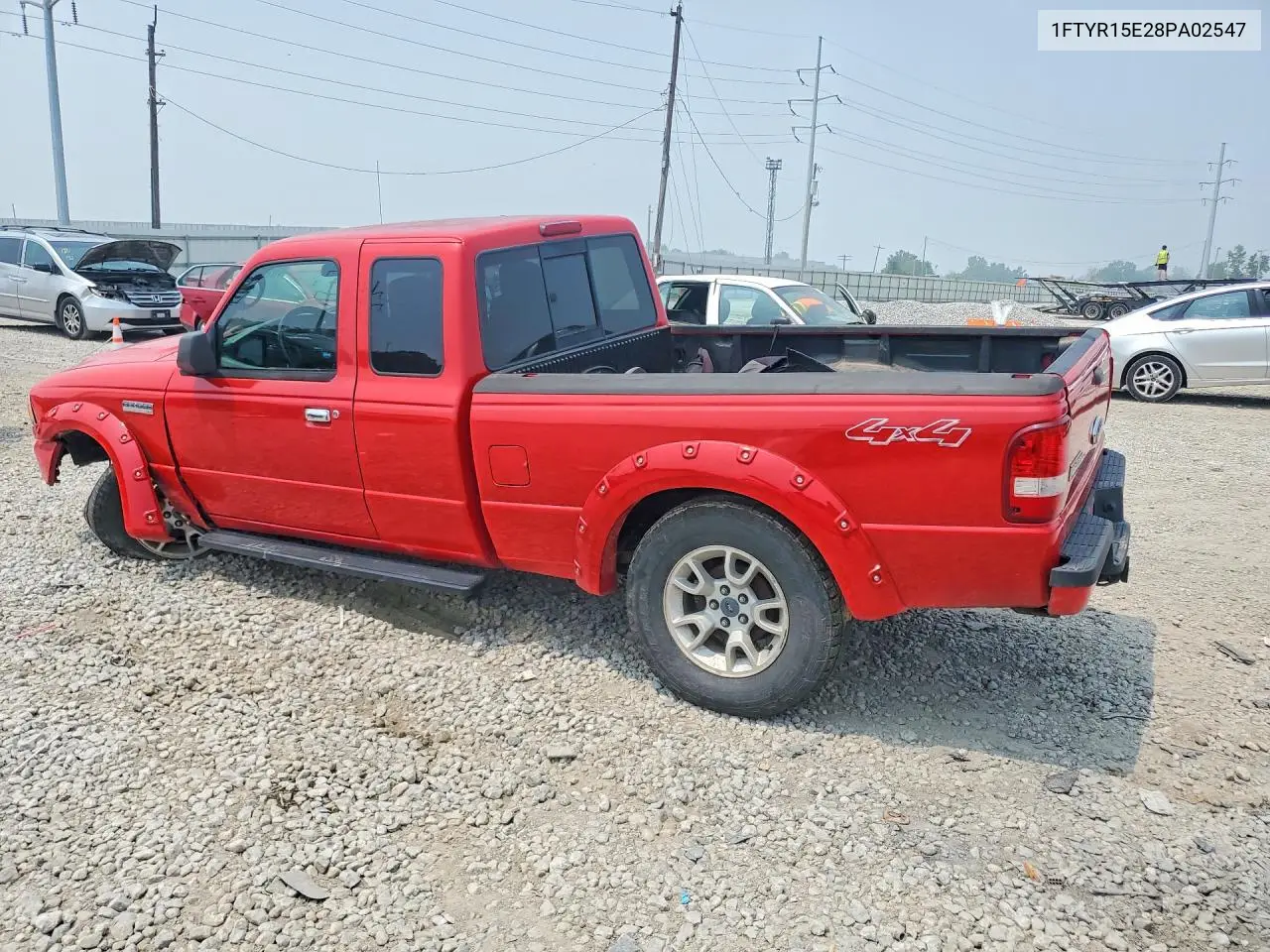 2008 Ford Ranger Super Cab VIN: 1FTYR15E28PA02547 Lot: 61716636