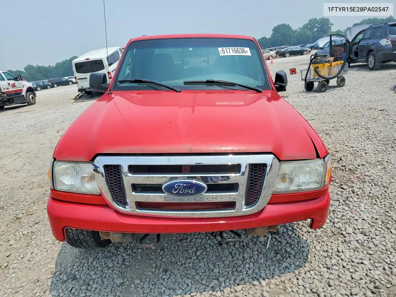 2008 Ford Ranger Super Cab VIN: 1FTYR15E28PA02547 Lot: 61716636