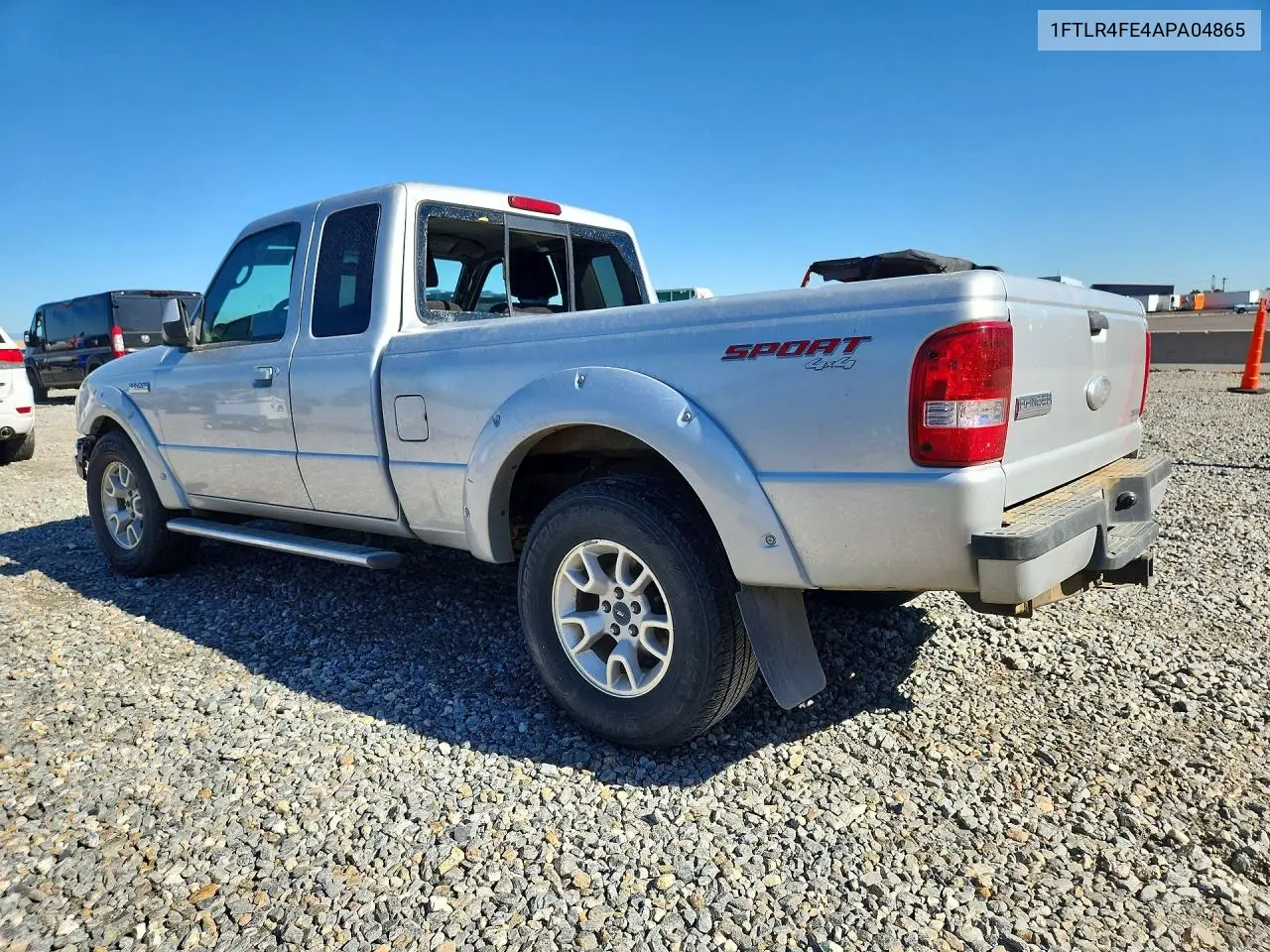 2010 Ford Ranger Super Cab VIN: 1FTLR4FE4APA04865 Lot: 59697276
