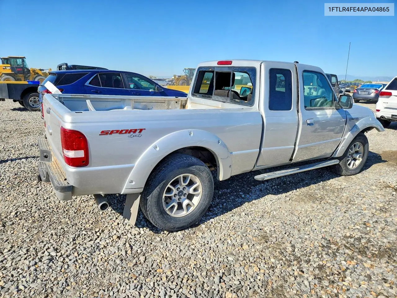 2010 Ford Ranger Super Cab VIN: 1FTLR4FE4APA04865 Lot: 59697276