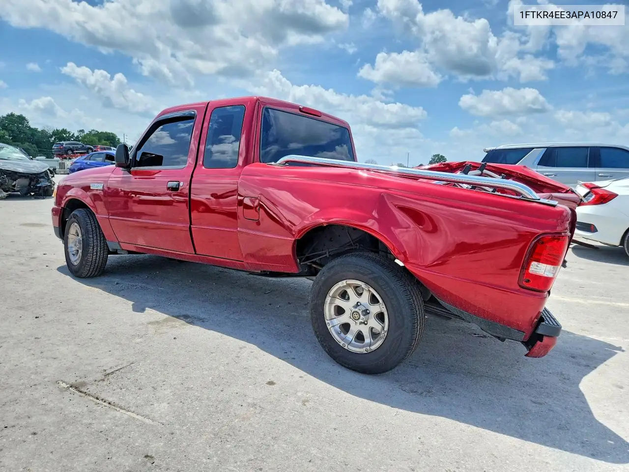 2010 Ford Ranger Super Cab VIN: 1FTKR4EE3APA10847 Lot: 62018596
