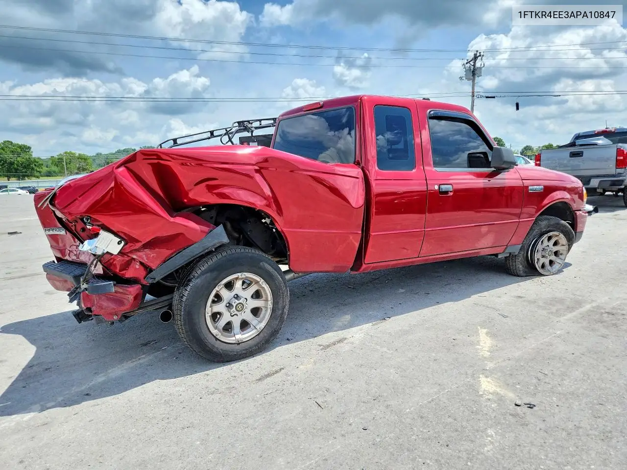 2010 Ford Ranger Super Cab VIN: 1FTKR4EE3APA10847 Lot: 62018596