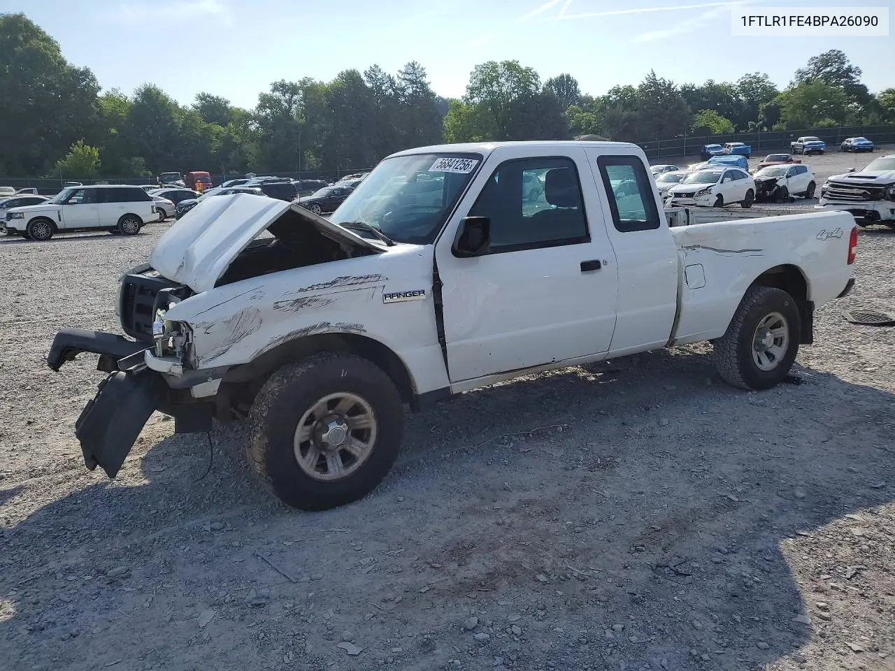 2011 Ford Ranger Super Cab VIN: 1FTLR1FE4BPA26090 Lot: 56841256
