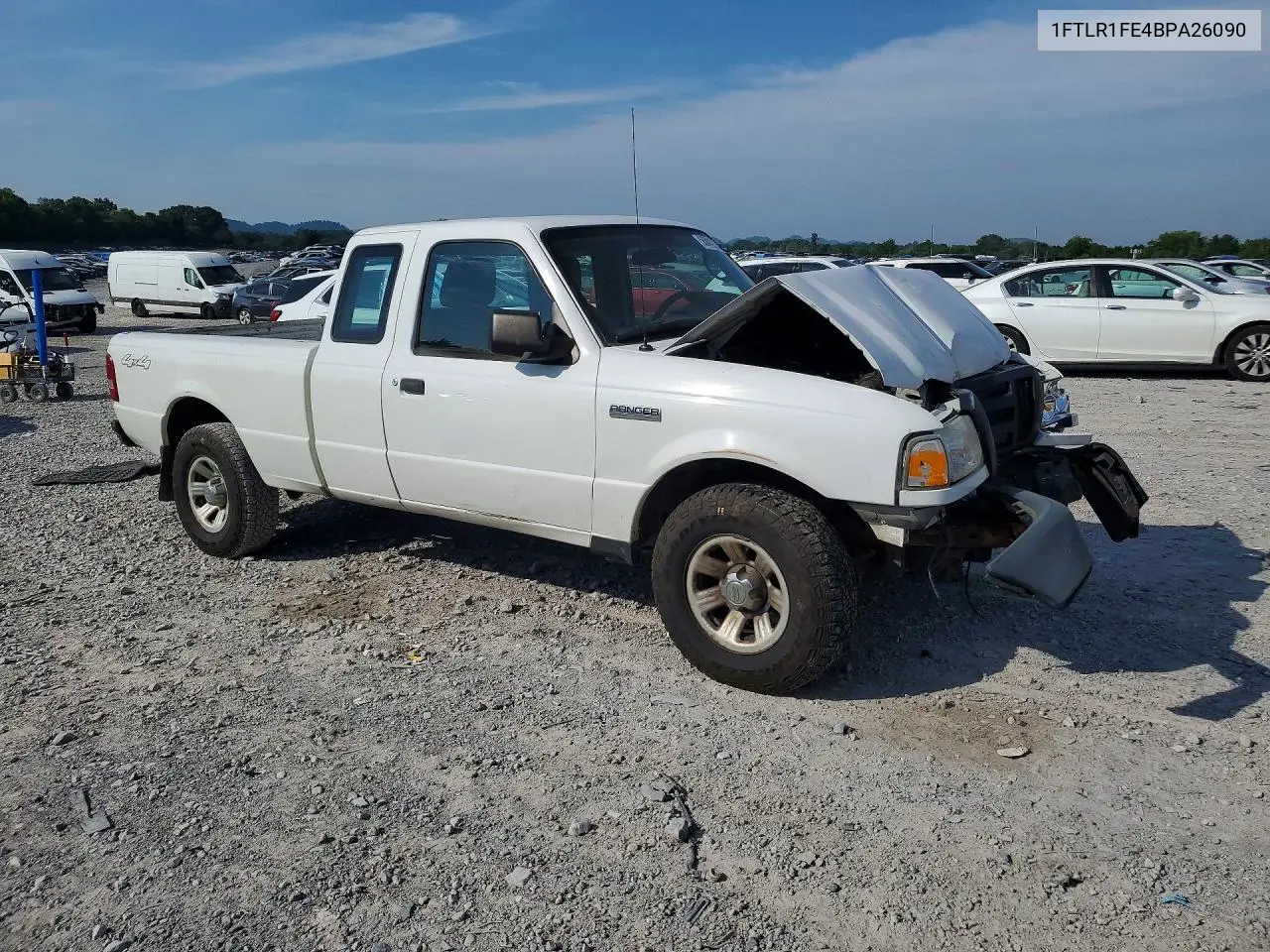 2011 Ford Ranger Super Cab VIN: 1FTLR1FE4BPA26090 Lot: 56841256