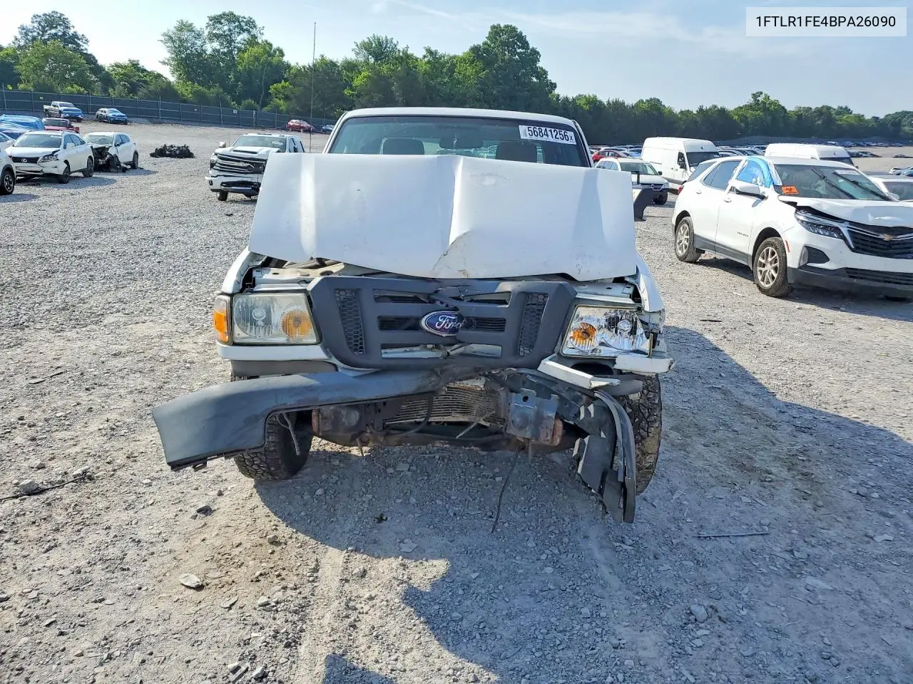 2011 Ford Ranger Super Cab VIN: 1FTLR1FE4BPA26090 Lot: 56841256
