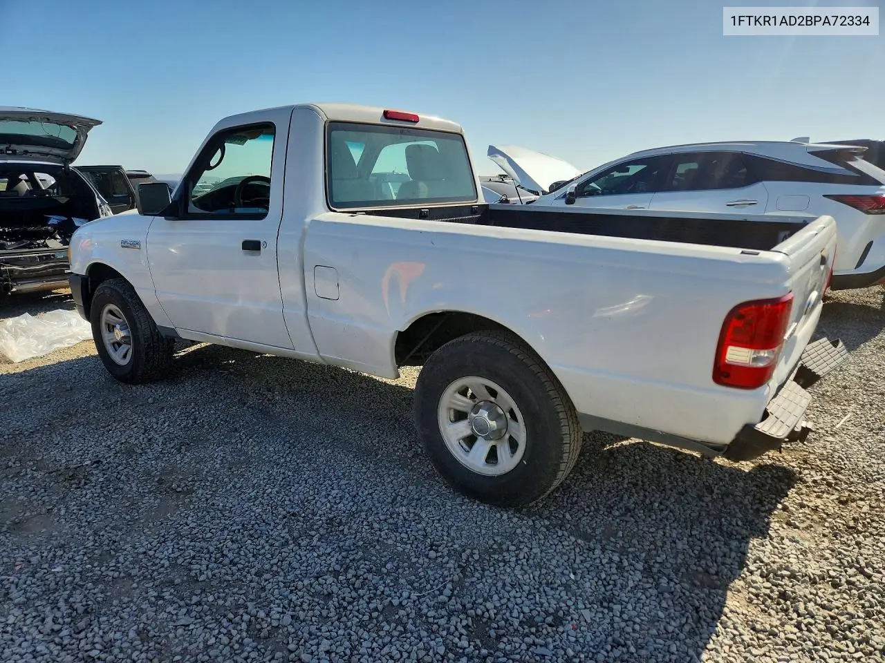 2011 Ford Ranger VIN: 1FTKR1AD2BPA72334 Lot: 57055796