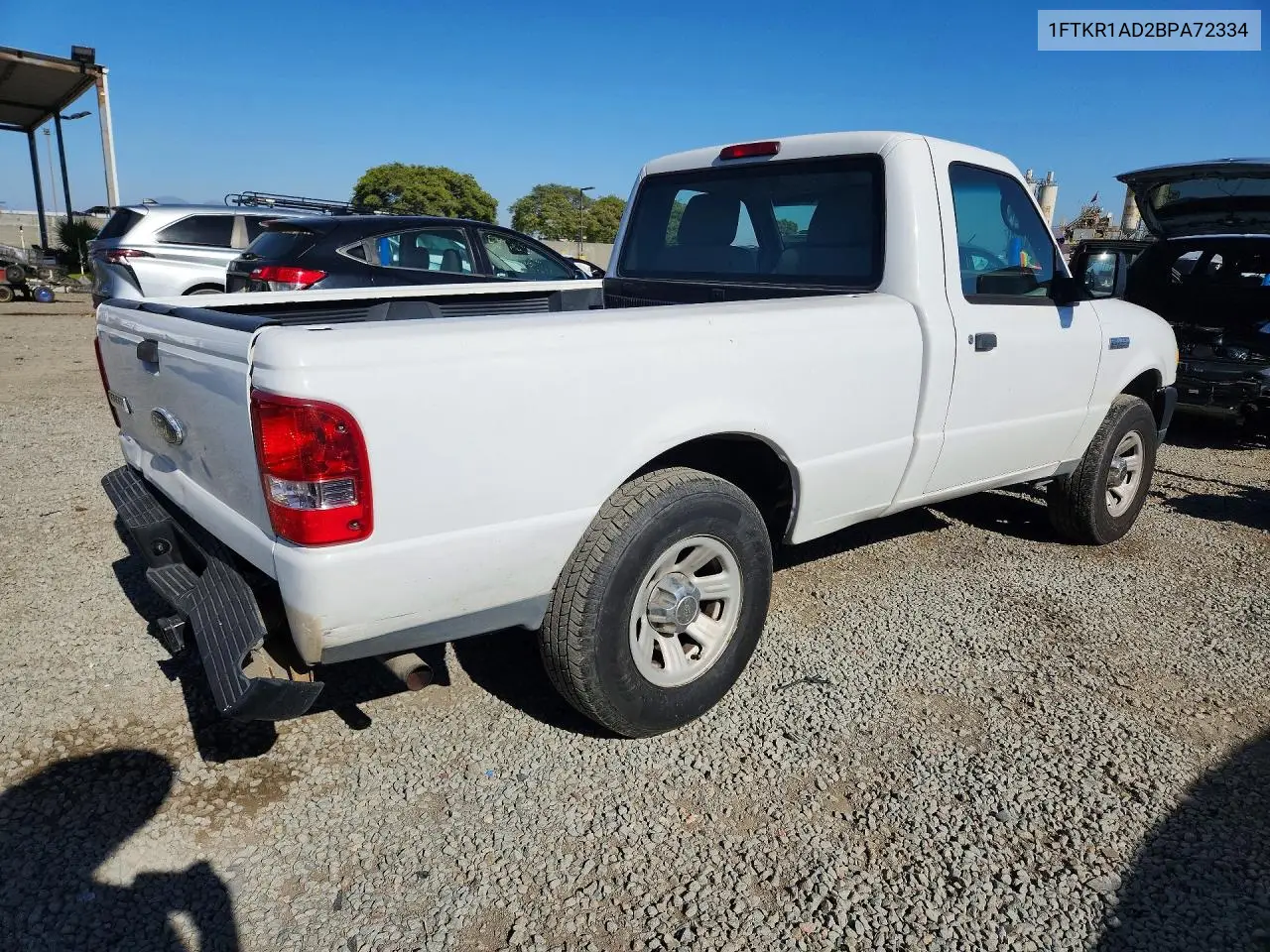 2011 Ford Ranger VIN: 1FTKR1AD2BPA72334 Lot: 57055796