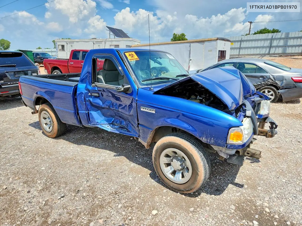 2011 Ford Ranger VIN: 1FTKR1AD1BPB01970 Lot: 61018186
