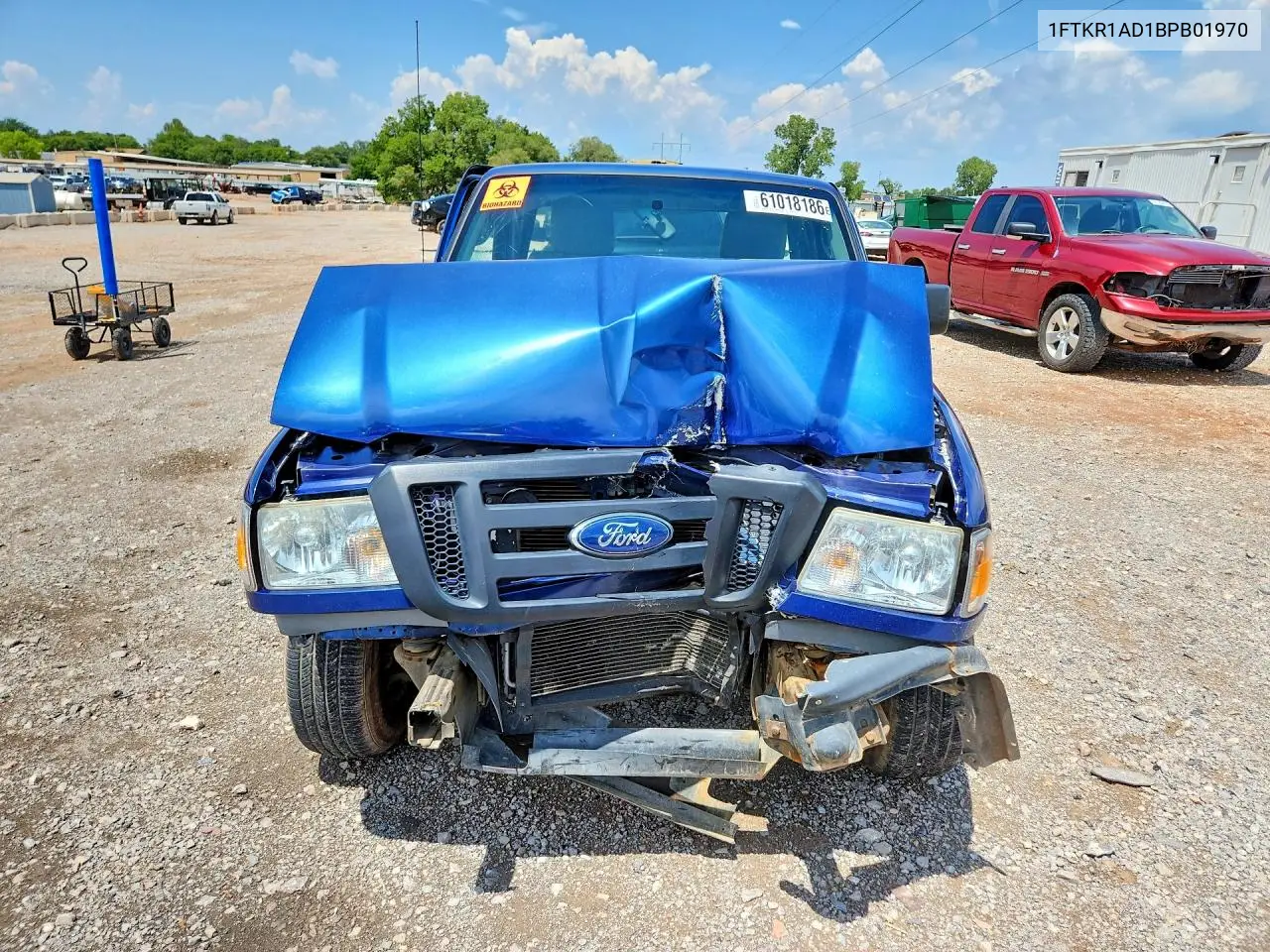 2011 Ford Ranger VIN: 1FTKR1AD1BPB01970 Lot: 61018186