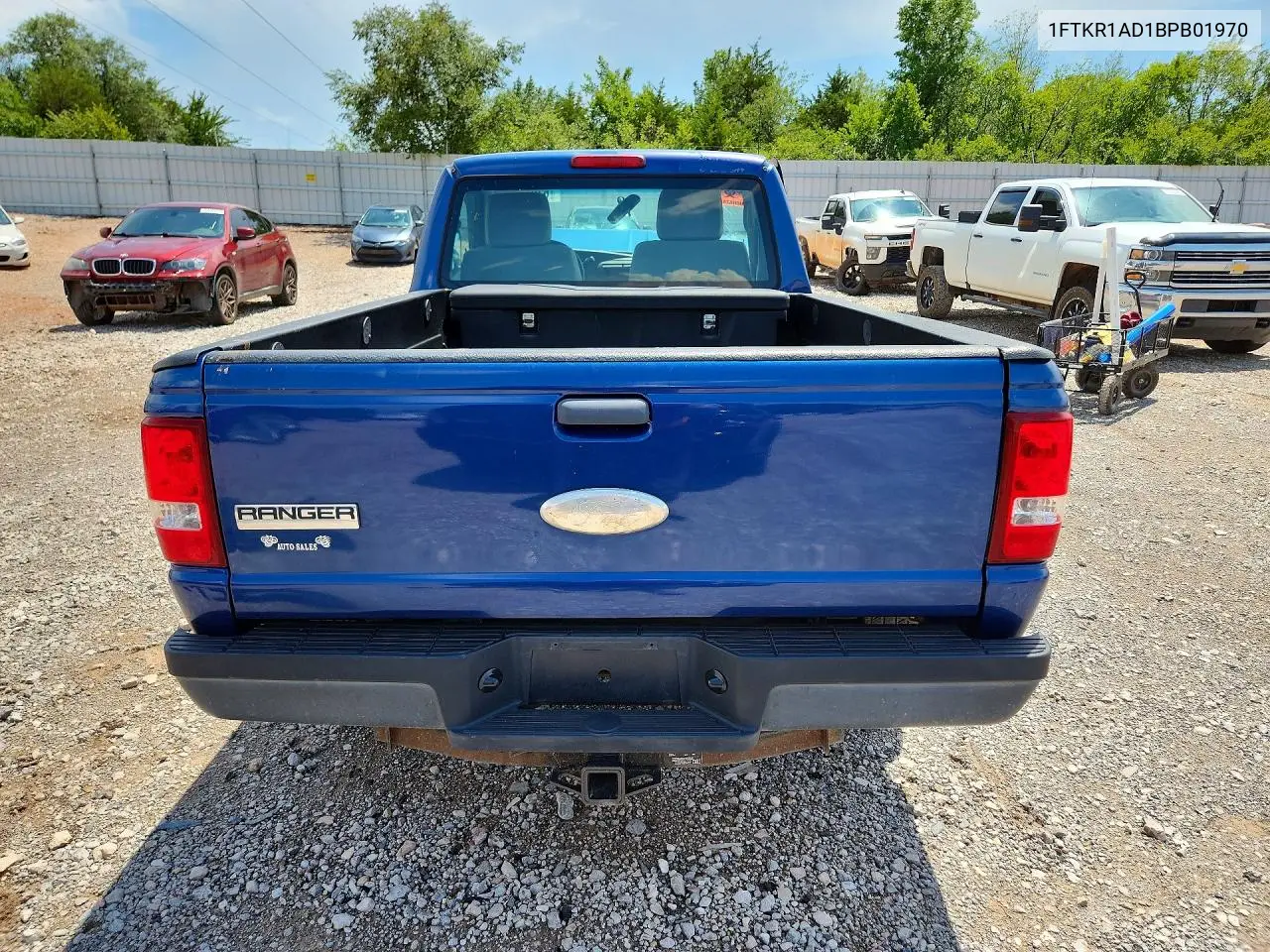 2011 Ford Ranger VIN: 1FTKR1AD1BPB01970 Lot: 61018186