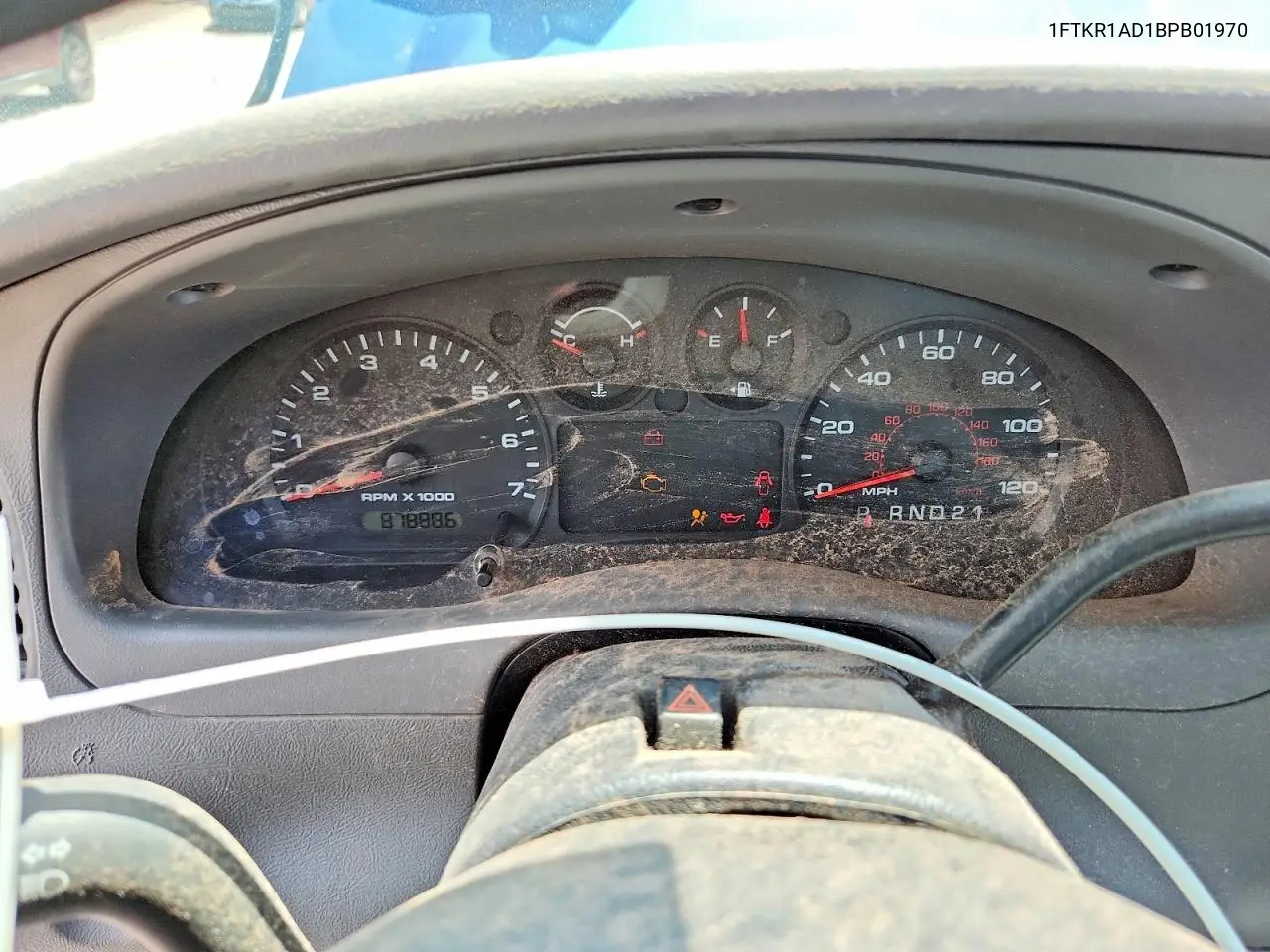 2011 Ford Ranger VIN: 1FTKR1AD1BPB01970 Lot: 61018186