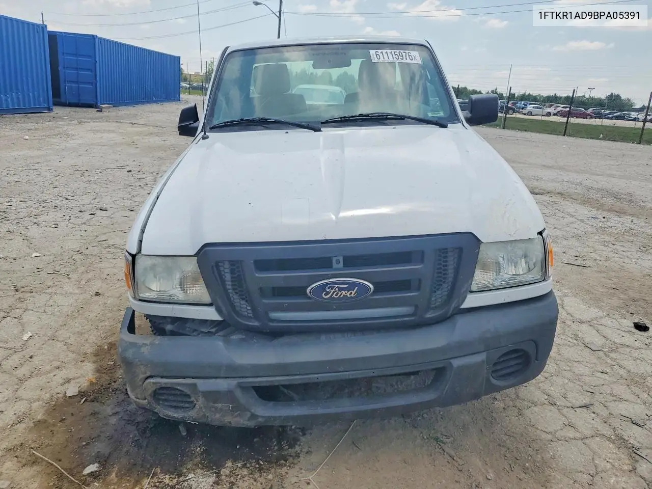 2011 Ford Ranger VIN: 1FTKR1AD9BPA05391 Lot: 61115976