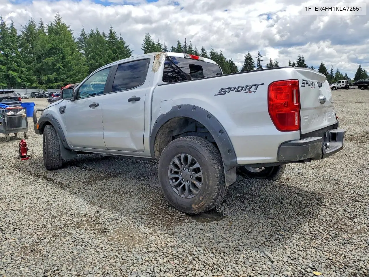 2019 Ford Ranger Xl VIN: 1FTER4FH1KLA72651 Lot: 56607036