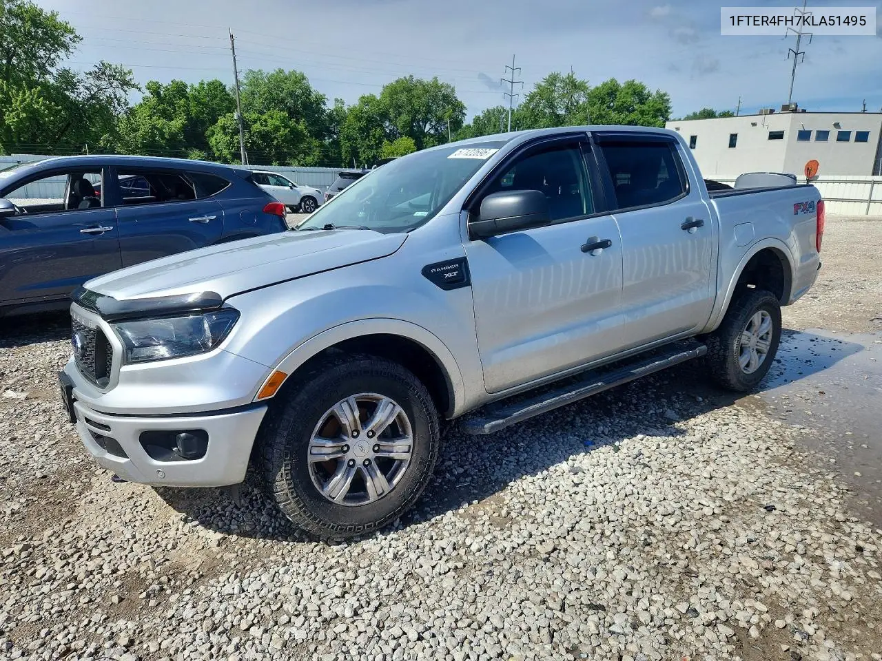 2019 Ford Ranger Xl VIN: 1FTER4FH7KLA51495 Lot: 57122696