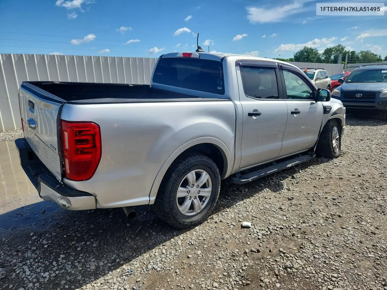 2019 Ford Ranger Xl VIN: 1FTER4FH7KLA51495 Lot: 57122696