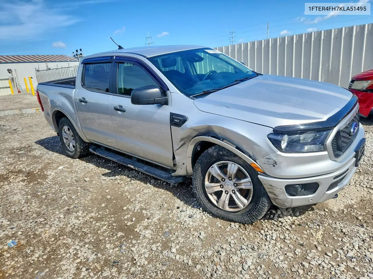 2019 Ford Ranger Xl VIN: 1FTER4FH7KLA51495 Lot: 57122696